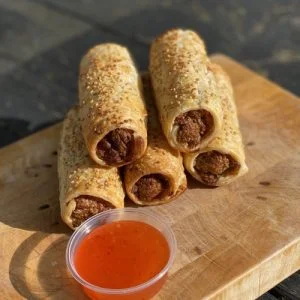 Aziatisch gehakt broodje