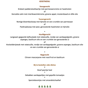 Kerstdiner 2026